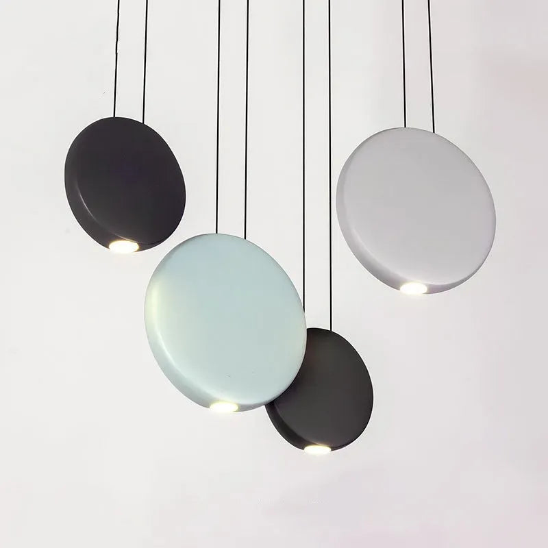 Round resin cosmos chandelier ceiling light with adjustable chain, shown at 48cm diameter.