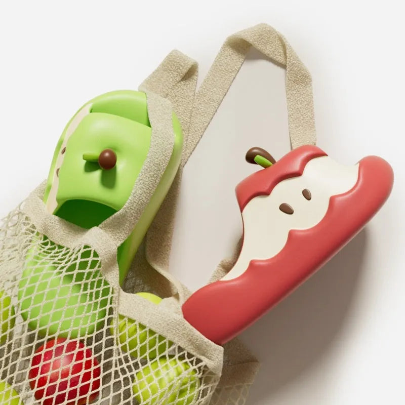 Cartoon fruit print flip flop slippers in EVA foam with colourful designs