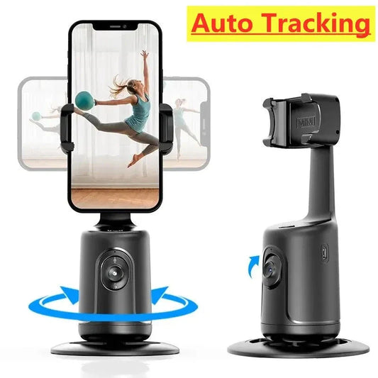 Hands-Free Smartphone Gimbal with AI Face Tracking for Smooth Video Stabilization and Professional-Grade Content Creation