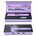 Mini steam splint spray hair straightener curler in champagne colour with 200W power rating