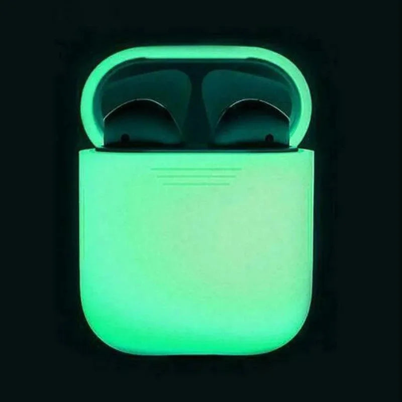 Luminous silicone flip-type protective case for AirPods