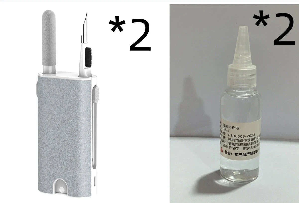 5-in-1 Screen Cleaner Kit for digital devices including earphones, phones, and laptops