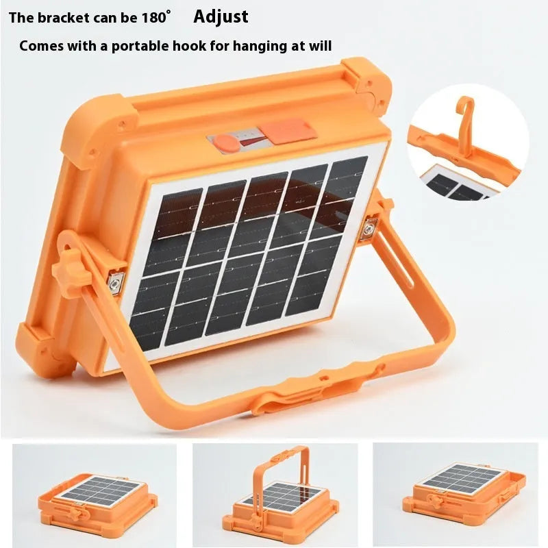 Portable square camping lantern with IP66 protection 215x180mm