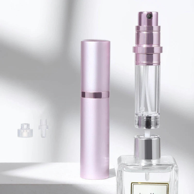 Compact perfume vaporizer in various colours with leak-proof design for travel