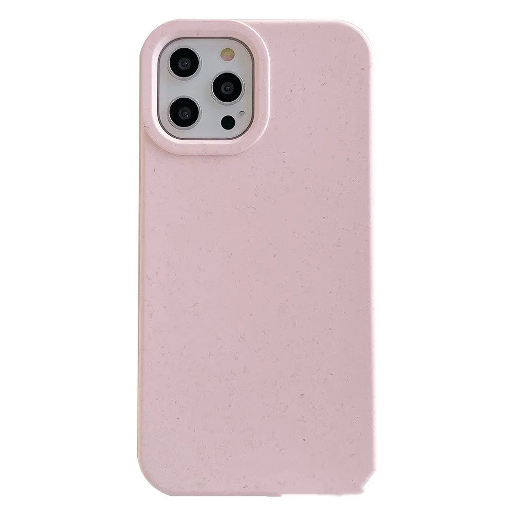 Wheat straw fibre biodegradable rear cover case for iPhone 14 Pro Max in multiple colours.