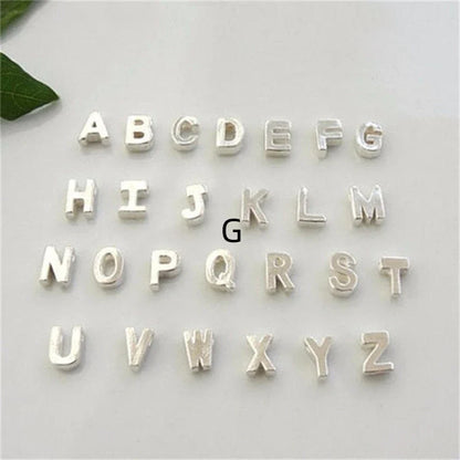 Peach Heart Shaped Letter Necklace in gold and silver finishes with alloy pendant