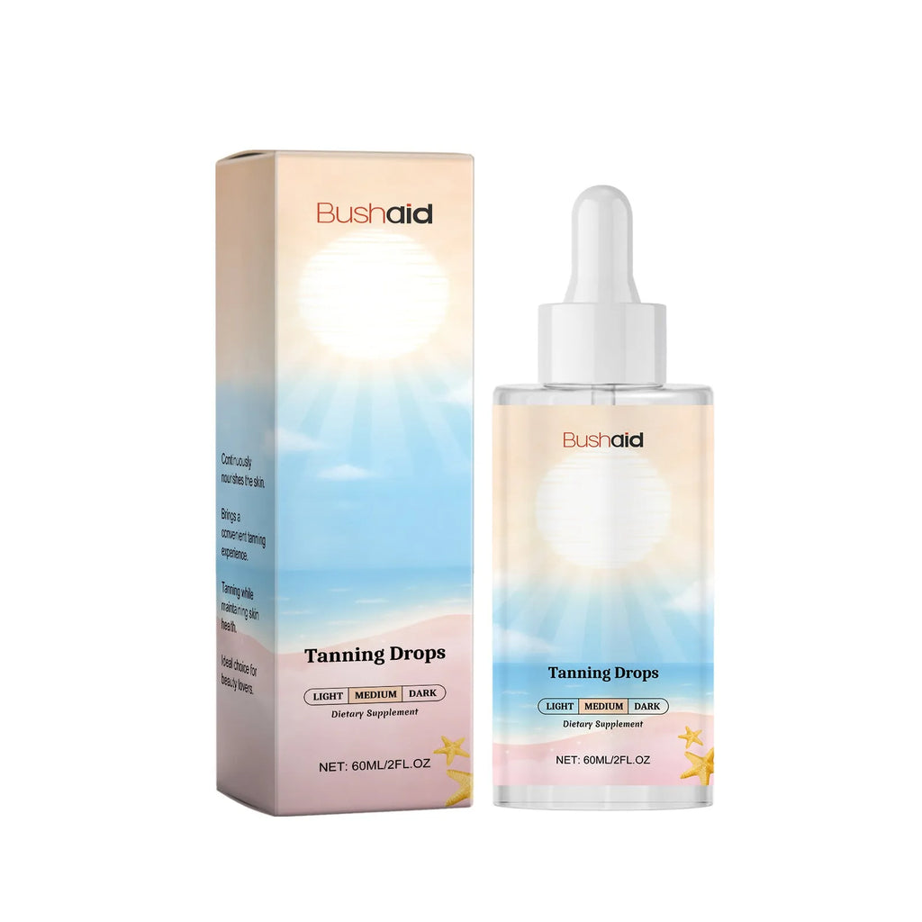 60ml no sunlight tanning drops serum in 31x31x126mm container