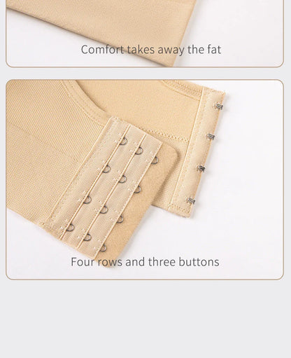 Back Button Up Bra With Wide White Straps for sports and leisure activities