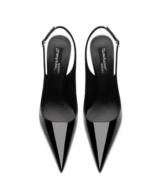 Women's nude high-heeled sandals with an ankle strap and hollow-out design on a soft PU upper.