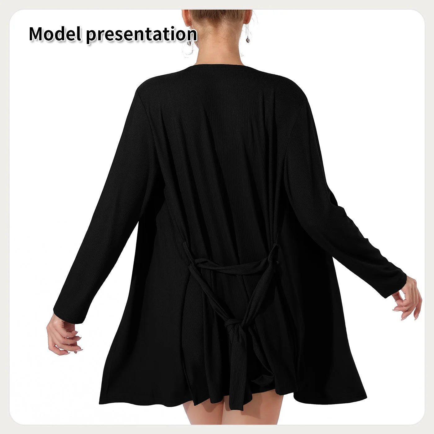 Women's solid colour suit set in Black or Coffee, includes top, shorts, and jacket