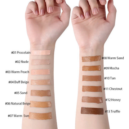Oil-Control Liquid Foundation Concealer in 13 shades for a flawless matte finish