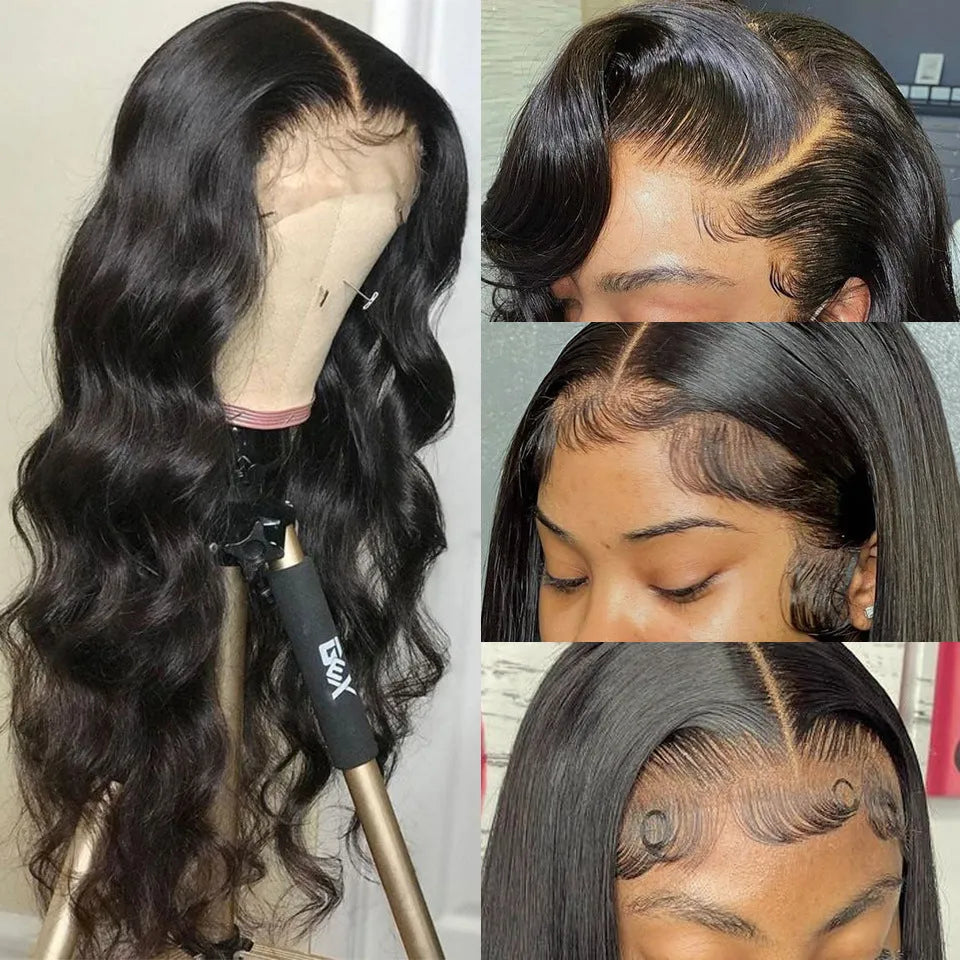 Black synthetic front lace long curly wig with side bangs for ladies, high temperature fibre 180 density