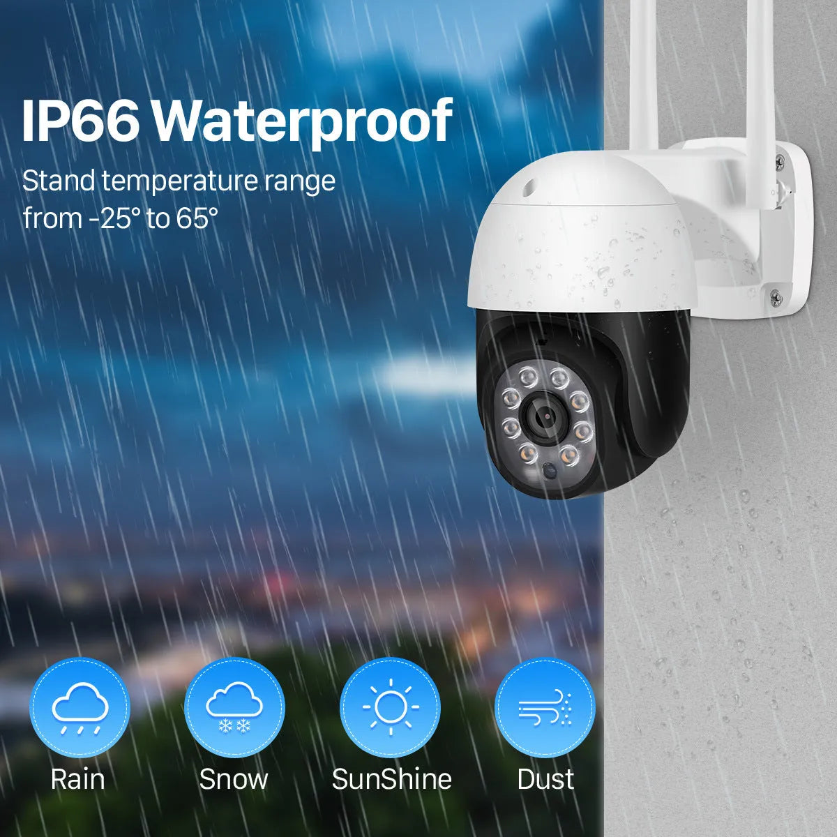 White 2 inch 5MP wireless security camera outdoor ABS mini ball with 6mm lens