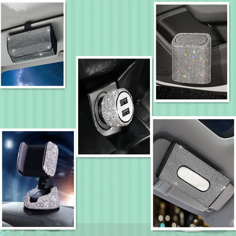Diamond-cut textured car charger in multiple colours for cigarette lighter sockets