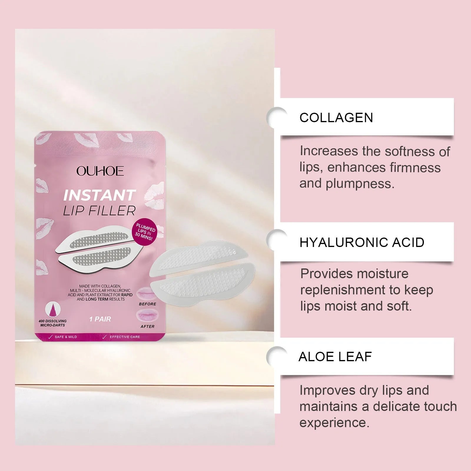 Silicone lip nursing bandage showing 8cm by 12cm patch size