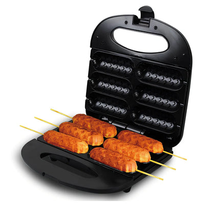 Black automatic sausage machine 750W with temperature control, ABS iron construction 45cm long for home use