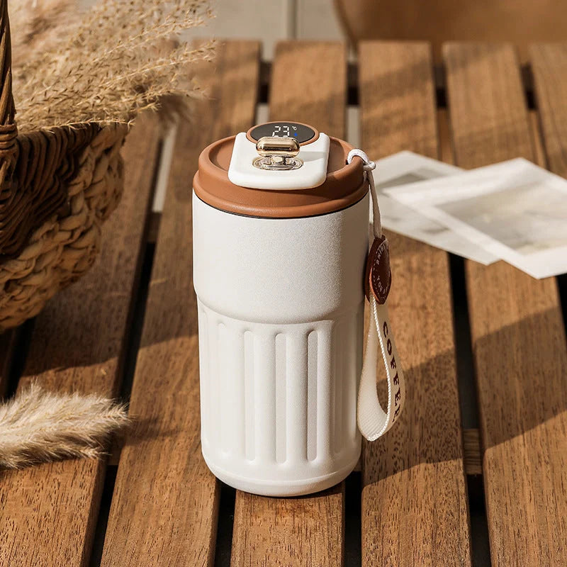 Smart Digital Thermal Bottle 450ml Stainless Steel Vacuum Flask with temperature display