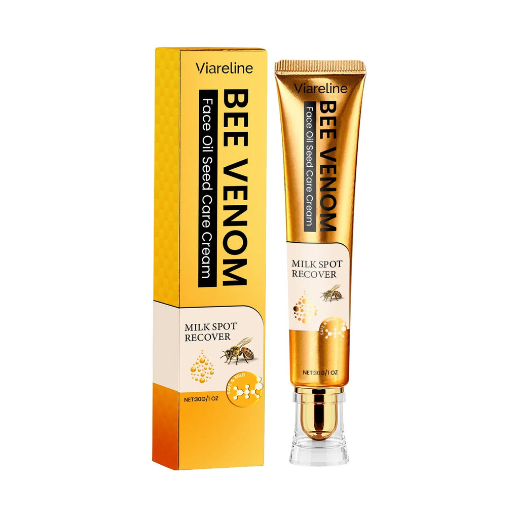 30g jar of facial and neck hydrating cream with bee venom and jojoba oil formulation