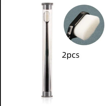 Ultra-fine nylon toothbrush with super soft 2.3cm bristles for sensitive gums