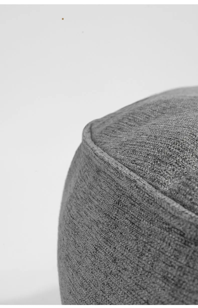 Grey oval cloth dog bed for medium dogs, M size, with warm kennel rim