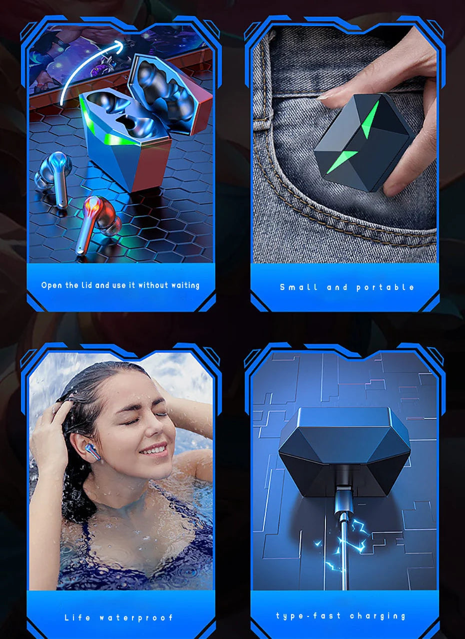 COJINMA J116 true wireless earbuds with active noise cancellation in black, white, and pink