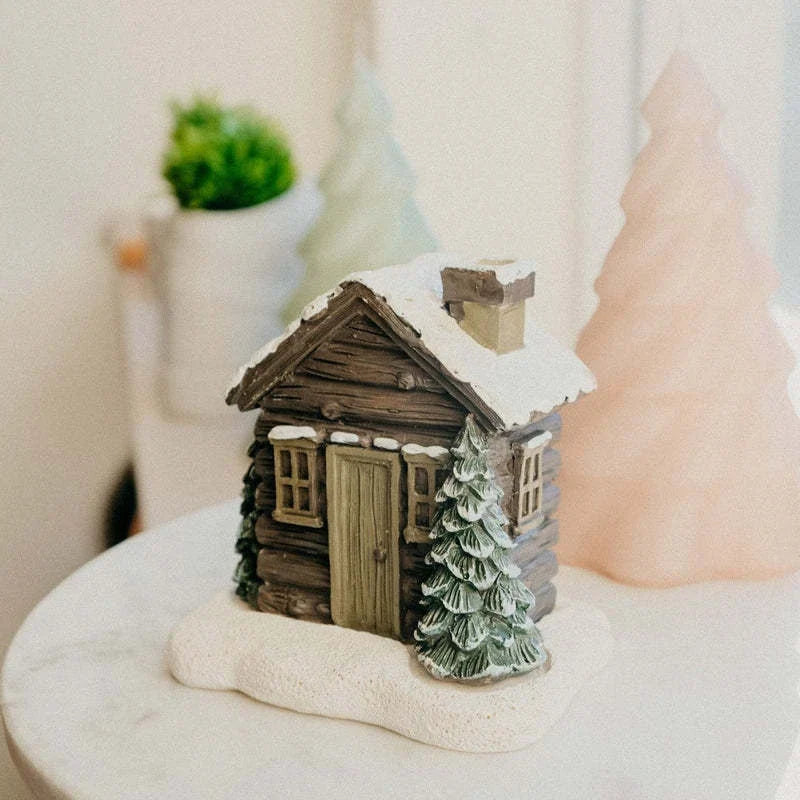 Rustic cottage-style incense burner with A-frame design, perfect for creating a cozy, fragrant atmosphere in your home