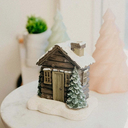 Rustic cottage-style incense burner with A-frame design, perfect for creating a cozy, fragrant atmosphere in your home