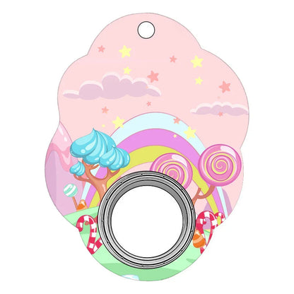 Original Puzzle Gyro Fidget Spinner Keychain for stress relief and focus improvement