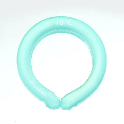 Ice Cold Neck Collar in pink, blue, and purple for outdoor cooling