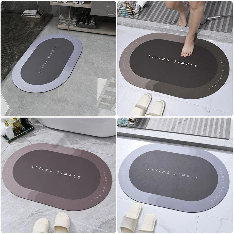 Ultra-absorbent entrance mat in various colours and shapes, featuring a soft, non-slip surface for versatile use in Kiwi homes.