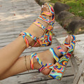 Women's buckle strap wedge sandals with fish mouth toe design in European style