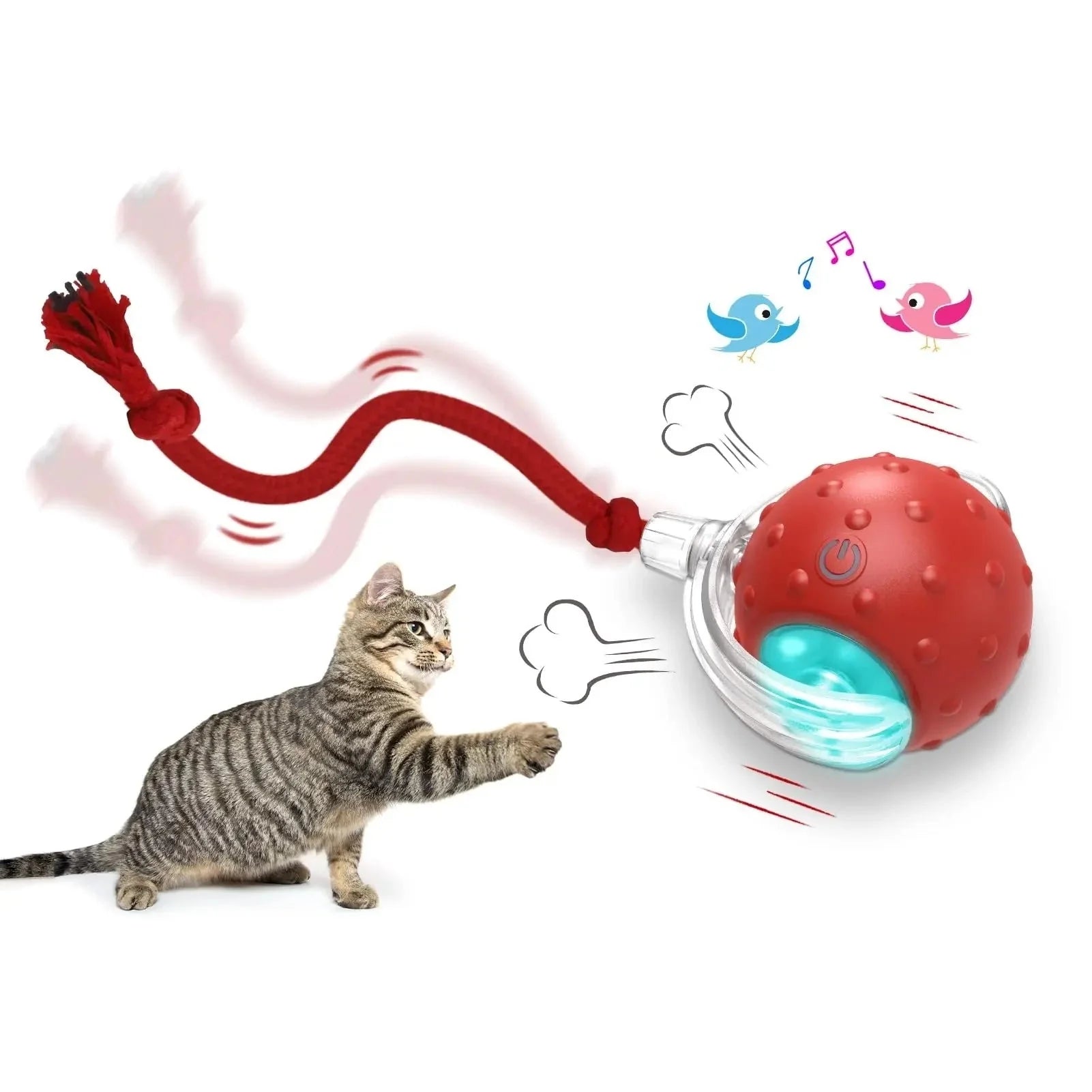 Interactive Cat Toy Ball Super Drive with auto shut-off and wake-up features