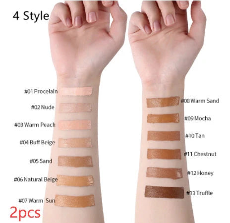 Oil-Control Liquid Foundation Concealer in 13 shades for a flawless matte finish