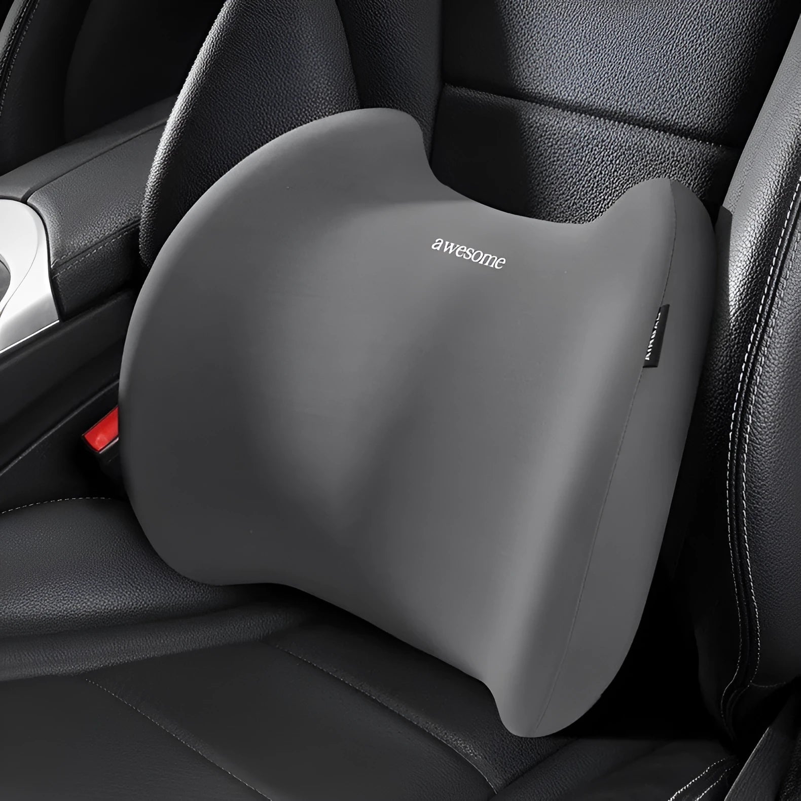 Car memory cotton pillow set showing headrest and lumbar support components in seasonal colour options