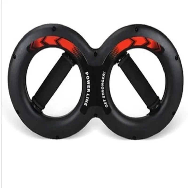 Hand strength training equipment in black with ABS shell, foam grip, spring steel core, 41cm long