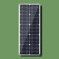 30W 18V semi-flexible solar panel for outdoor charging