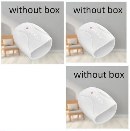 Electric mouse hand massage instrument with heating function, white colour, compact size 24x13cm