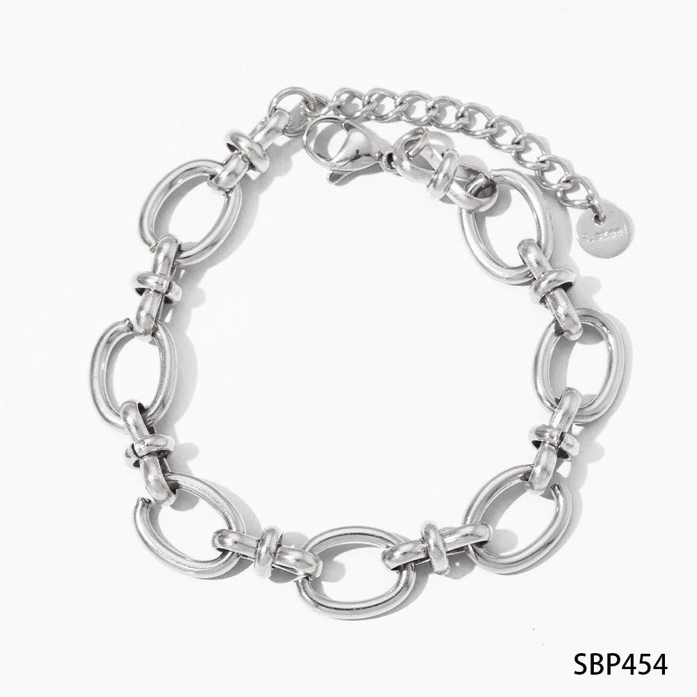 Retro silver crystal heart-shaped women's bracelet set with adjustable infinite symbol design