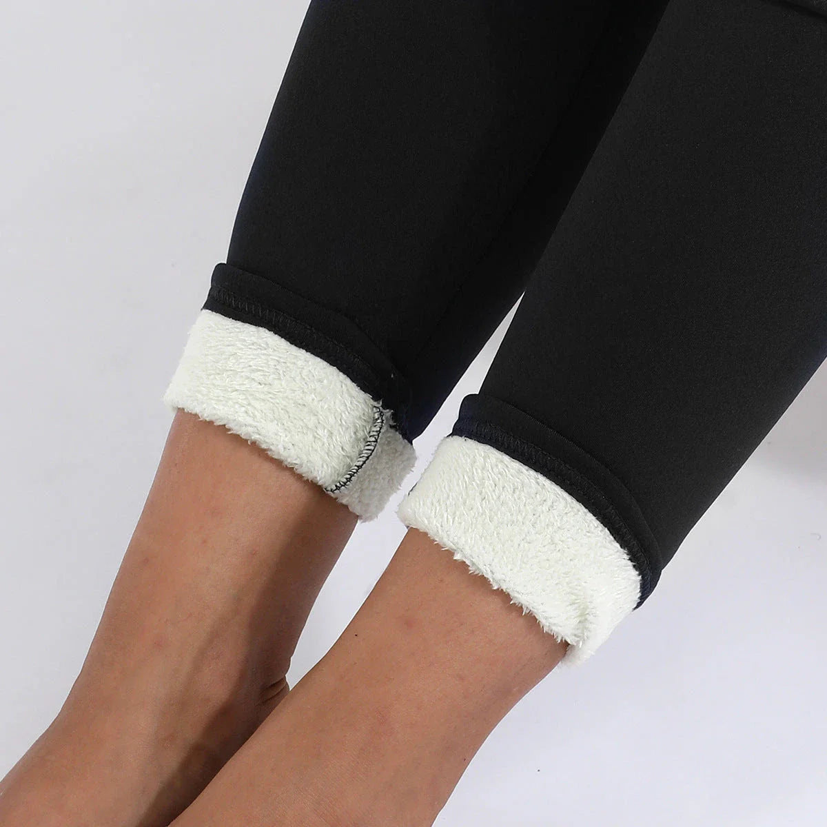 Warm and cozy cashmere-blend leggings in various stylish colors for cold weather wear