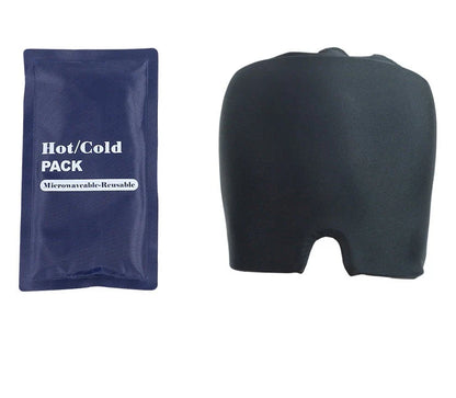 A cold therapy headache relief mask with a gel-infused interior that conforms to your facial contours for soothing cold therapy