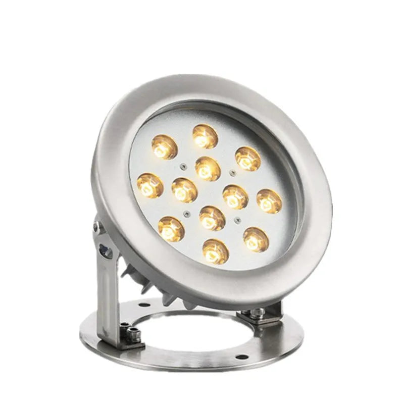 LED underwater fountain and pool lamp 6W blue light for swimming pools and fish ponds