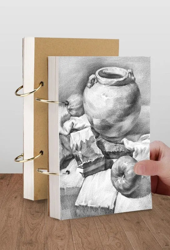 8K thickened sketchbook for hand-painted marker art with coil binding