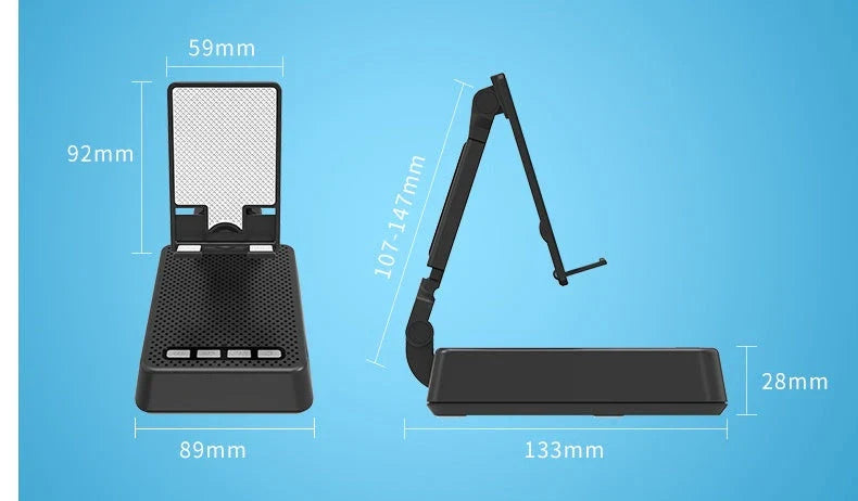 Wireless Bluetooth Speaker Stand with HD Microphone and Strong Sound Field for Live Broadcast on Desk