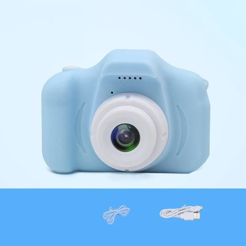 Playful X2 HD Mini Digital Camera for Kids with Durable Silicone Body, Vibrant Display, and Creative Filters