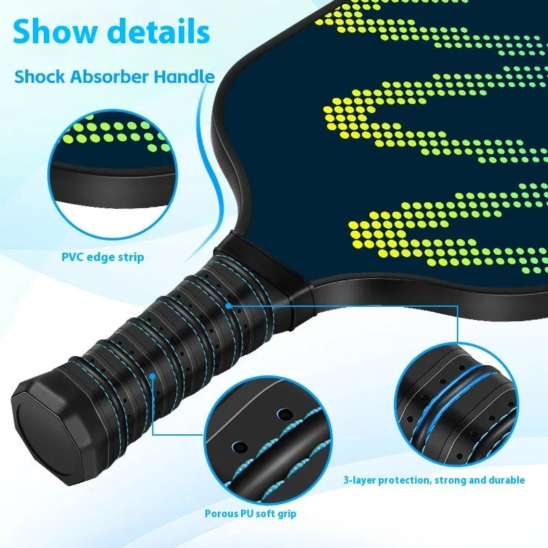 High-density fibreglass table tennis racket for outdoor recreational sports