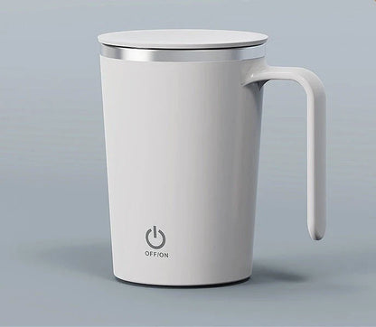 Automatic Electric Mixing Coffee Mug with Magnetic Stirrer for Hands-Free Blending of Hot Beverages