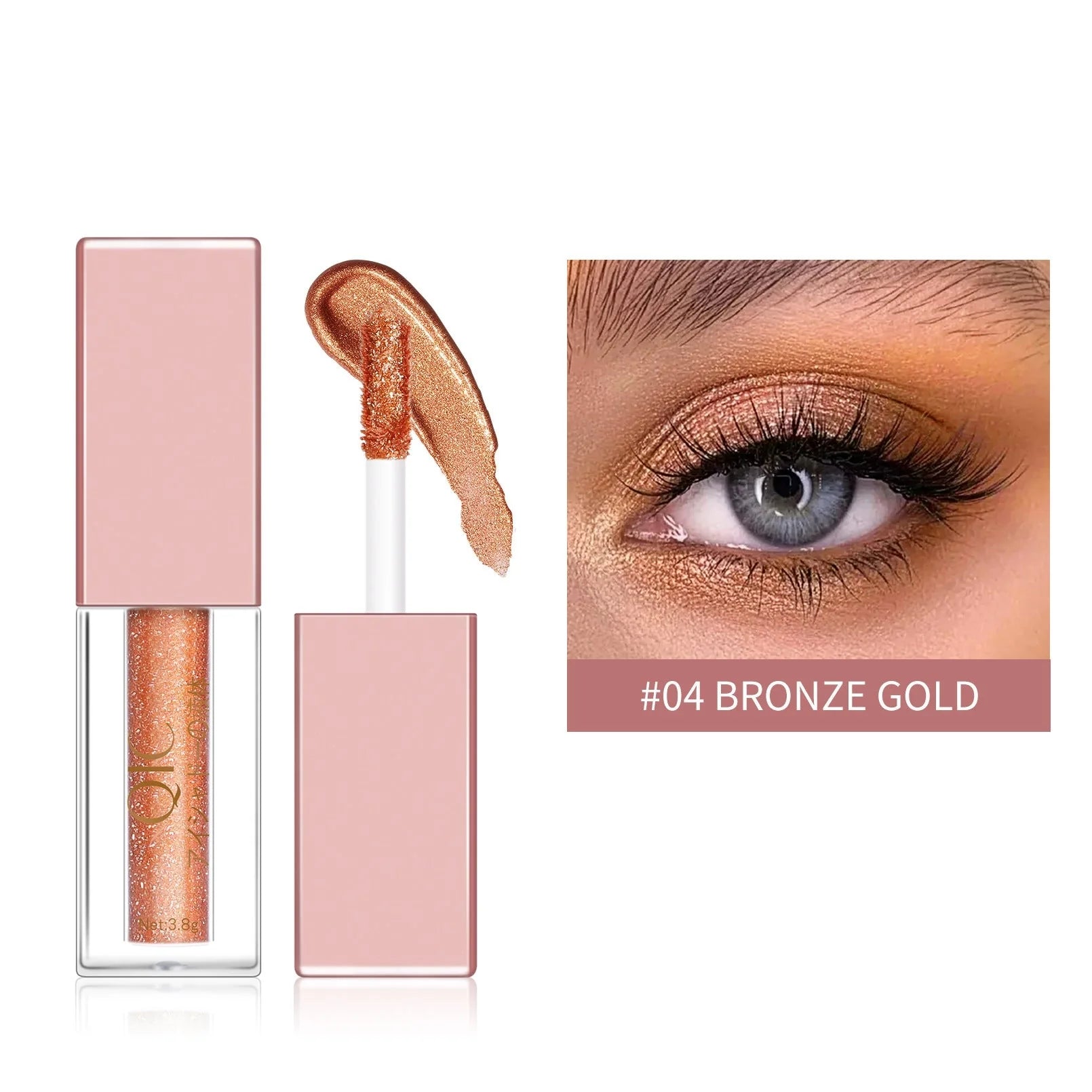 Liquid Eyeshadow with crushed diamond effect in various shades for a glamorous look