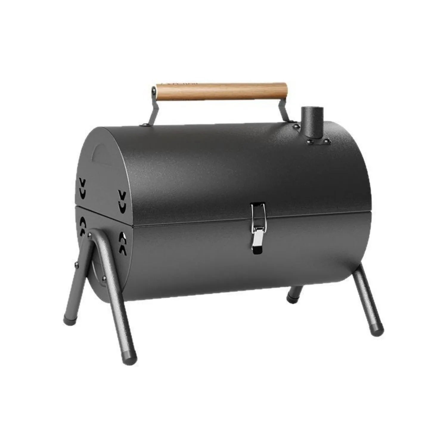 White round chimney oven portable barbecue grill for frying and baking