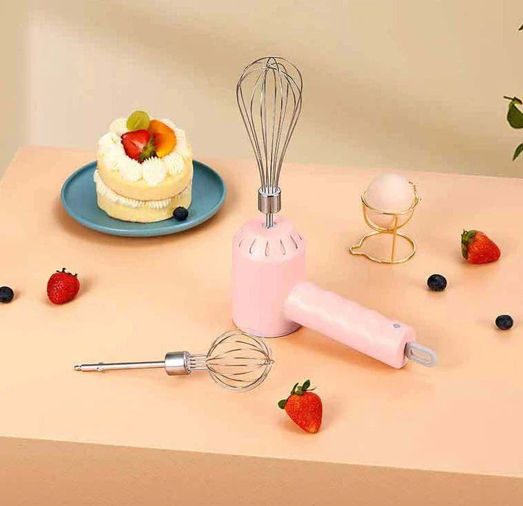 Wireless Electric Whisk - Cordless, Rechargeable Handheld Mixer for Effortless Baking and Food Preparation