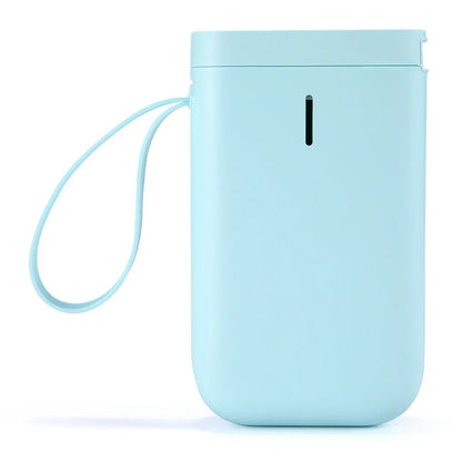 D11 Bluetooth-compatible Label Printer in various colours, showcasing compact design and label examples.